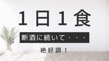 断酒に続いて1日1食